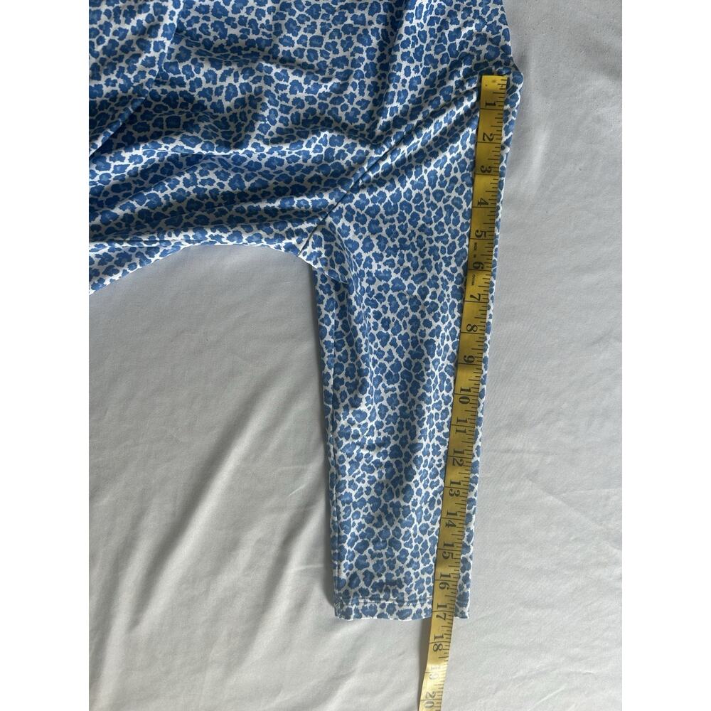 J. McLaughlin Catalina Cloth Faux Wrap Sheath Dress Womens Size Large Blue White - Picture 10 of 10